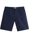 Woolrich Linen Trousers In 蓝色