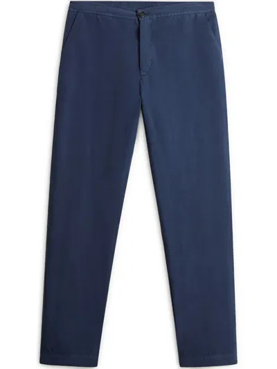 Woolrich Linen Trousers In Blue
