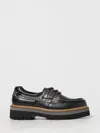 Woolrich Leather Crocodile-effect Shoes In Black