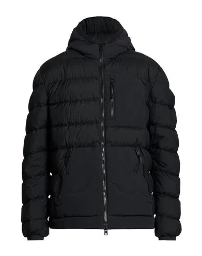 Woolrich Lobster Crinkle Down Hybrid Man Puffer Black Size M Polyamide
