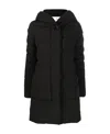 Woolrich Hooded Cotton-padded Suit In Black
