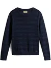 Woolrich Logo Cotton Crewneck Clothing In Multicolor