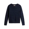 Woolrich Logo Cotton Crewneck Clothing In Flask