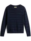 Woolrich Logo Cotton Crewneck Clothing In Multicolor