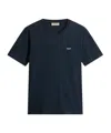 Woolrich Logo Cotton T-shirt In Blue