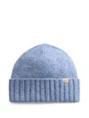 Woolrich Logo-detail Beanie In Blue