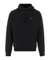 Woolrich Stretch Cotton Blend Sweatshirt With Logo In Black