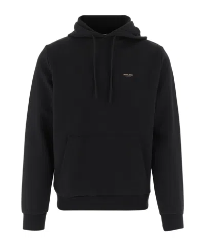 WOOLRICH LOGO-DETAIL HOODIE