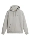 Woolrich Light Grey Hoodie With Adjustable Drawstring In Gray