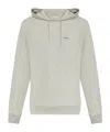 Woolrich Light Grey Hoodie With Adjustable Drawstring In Gray