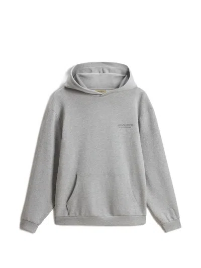 Woolrich Logo-detail Hoodie In Green