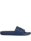 Woolrich Logo-embossed Slides In 蓝色
