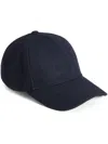 Woolrich Logo Baseball Cap In Pure Cotton Twill In Blue