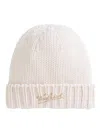Woolrich Logo-embroidered Beanie In Neutrals