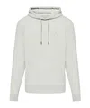 Woolrich Logo-embroidered Cotton Hoodie In White
