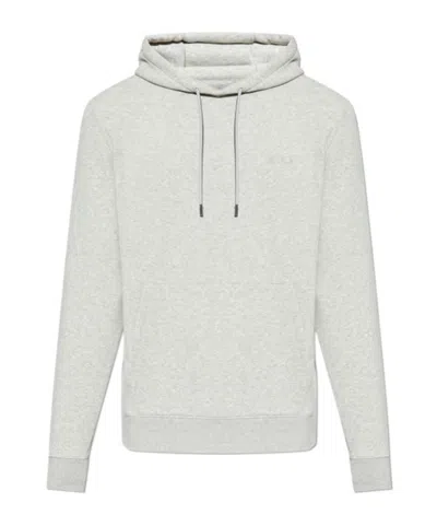 Woolrich Logo-embroidered Cotton Hoodie In White