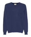 Woolrich Logo Embroidered Crewneck Jumper In Blue