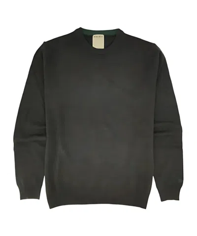 Woolrich Logo Embroidered Crewneck Jumper In Black