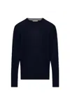 Woolrich Ribbed Crewneck Knit Sweater Size M In Blue