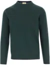 Woolrich Logo Embroidered Crewneck Jumper In Green