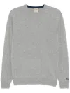Woolrich Long-sleeved Crewneck Jumper In 灰色