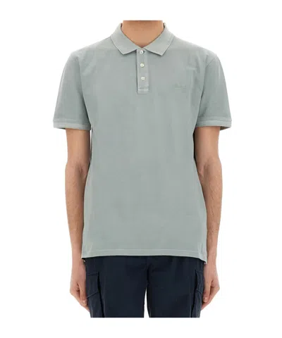 WOOLRICH WOOLRICH MACKINACK LOGO EMBROIDERED POLO SHIRT