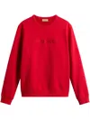 Woolrich Logo-embroidered Sweatshirt In Red