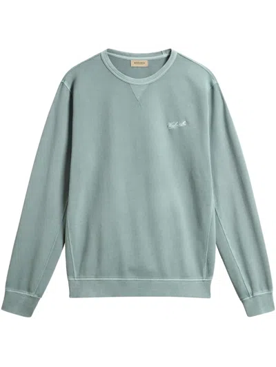WOOLRICH LOGO-EMBROIDERED SWEATSHIRT