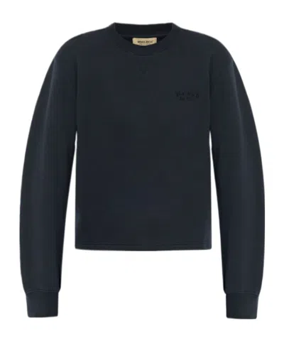 Woolrich Logo-embroidered Sweatshirt In Black