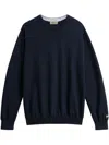 Woolrich Logo-embroidered Sweatshirt In Blue