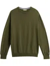 Woolrich Logo-embroidered Sweatshirt In Green