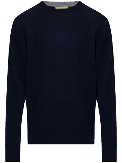 WOOLRICH LOGO-EMBROIDERED WOOL SWEATER