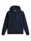 Woolrich Stretch Cotton Blend Sweatshirt With Logo In Blue