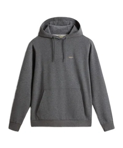WOOLRICH LOGO INTERLOCK HOODIE