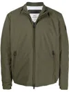 Woolrich Logo-patch Bomber Jacket In Grün