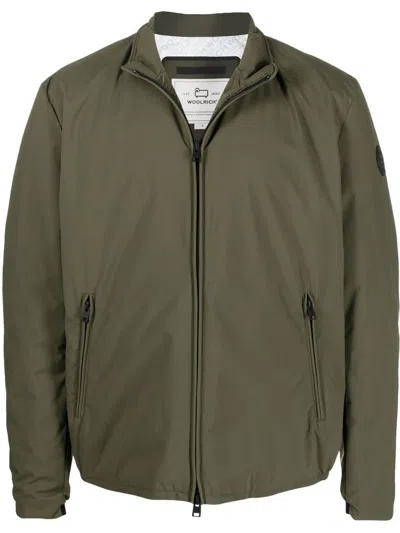 Woolrich 标贴飞行员夹克 In Green