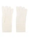 Woolrich Logo-patch Cashmere Gloves In Neutrals