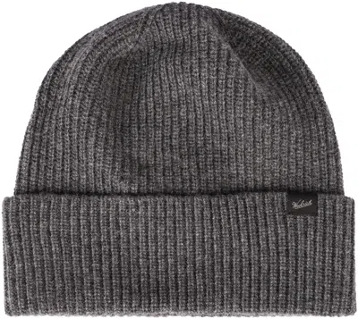 WOOLRICH LOGO PATCH KNITTED BEANIE WOOLRICH 