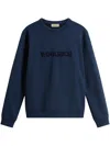 Woolrich Logo-patch Sweatshirt In 蓝色