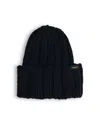 Woolrich Ribbed-knit Beanie In Melton Blue
