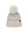 Woolrich Logo-patch Wool Beanie In White