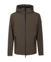 Woolrich Pacific Soft Jacket In Brown