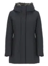 Woolrich Boulder Parka Coat With Padded Design In Blue