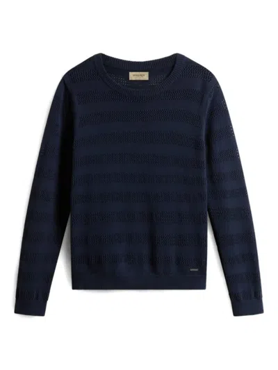 WOOLRICH LOGO-PLAQUE JUMPER