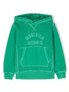 Woolrich Logo-print Cotton Hoodie In Green