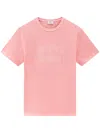 Woolrich Logo-print Cotton T-shirt In Pink