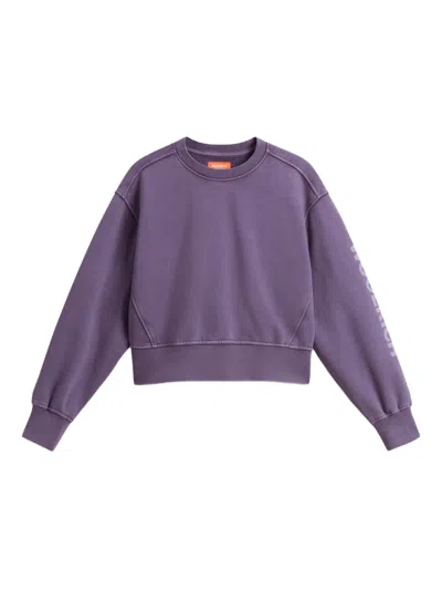 Woolrich Logo-print Crewneck Sweatshirt In Blue