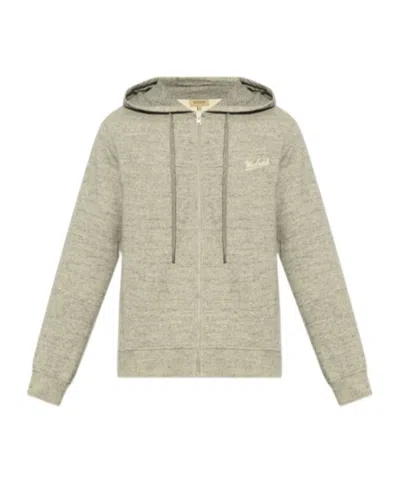 Woolrich Logo-print Hoodie In Neutral