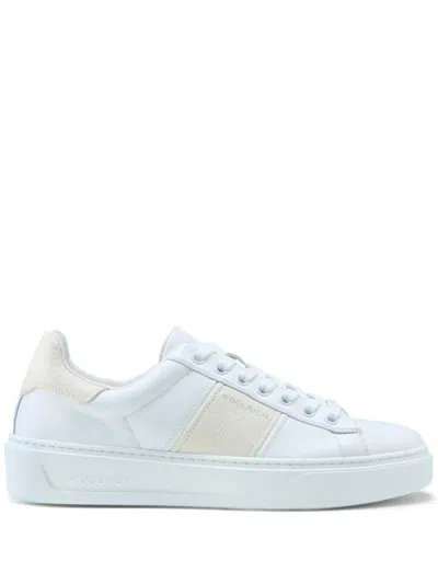Woolrich Logo-print Lace-up Sneakers In Grey Grey