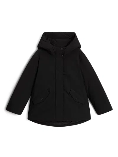 Woolrich Kids' Logo-print Puffer Jacket In Black